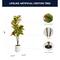 American Art Decor 4ft. Realistic Artificial Croton Tree in White Pot